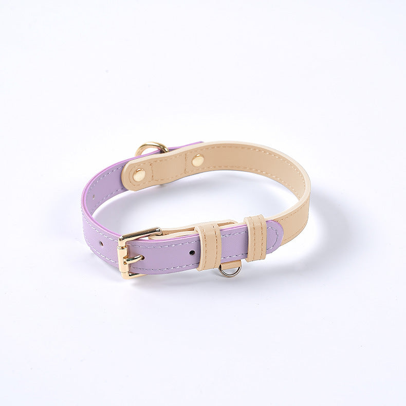 Leather Pet Dog Leash Collar Set(home made)