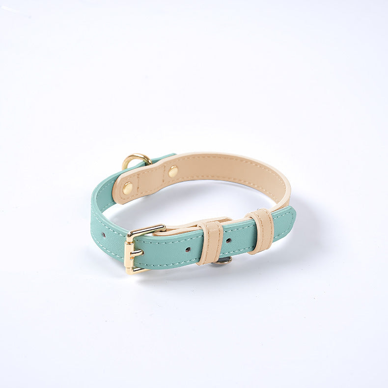 Leather Pet Dog Leash Collar Set(home made)