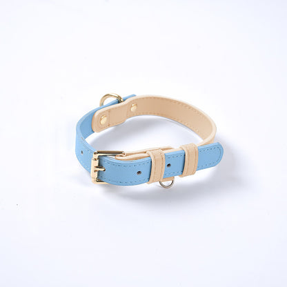 Leather Pet Dog Leash Collar Set(home made)